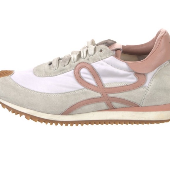 Loewe Women's powder Pink and White Sneakers - Picture 2 of 5